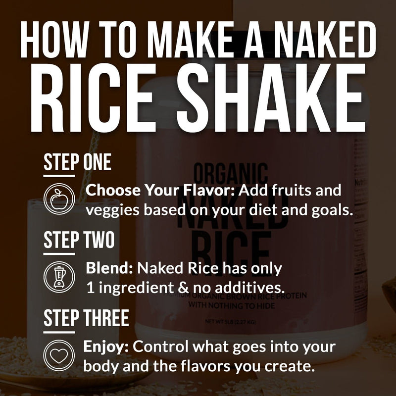 Organic Brown Rice Protein Powder - 5LB Unflavored